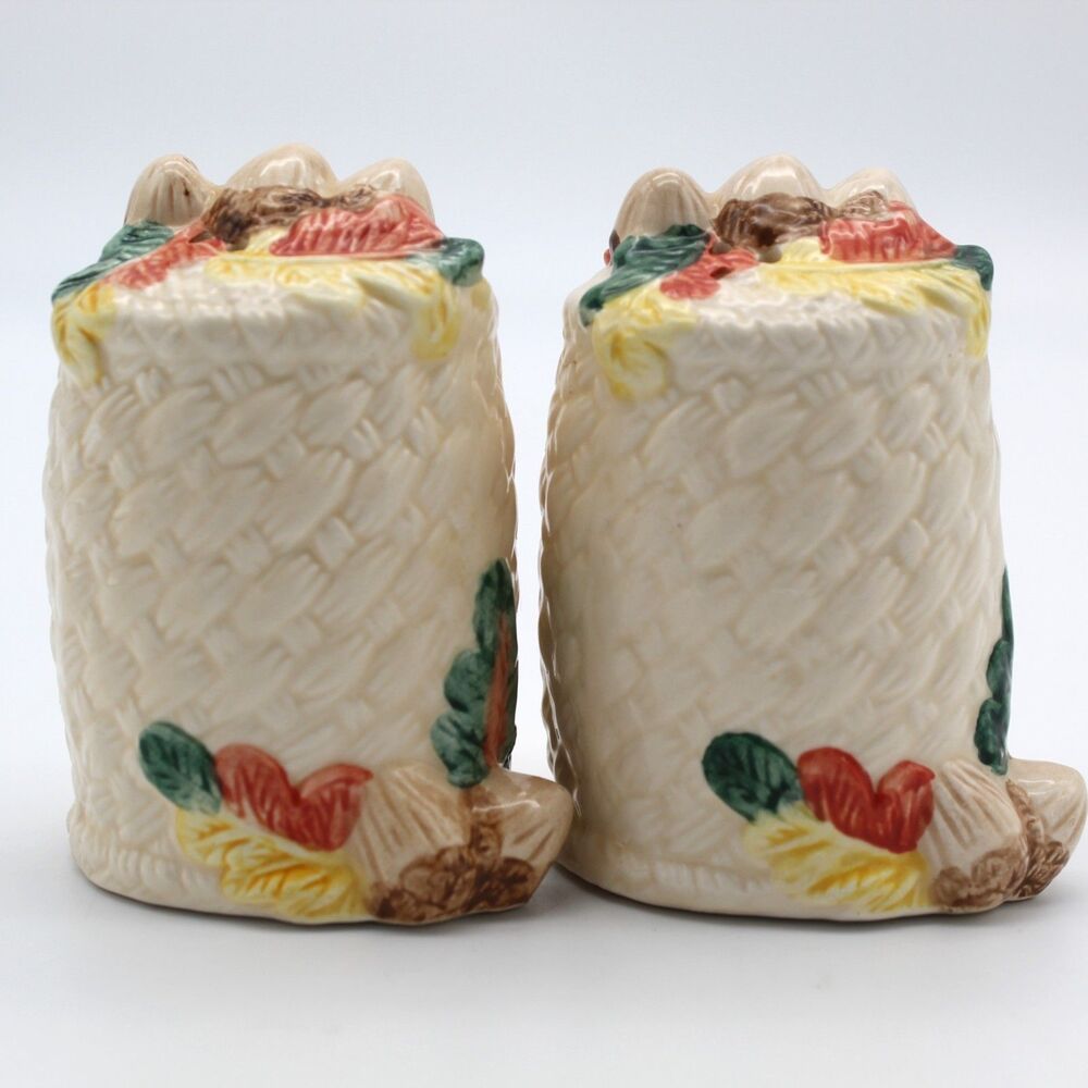 Vintage Salt & Pepper Shakers Fall Autumn Thanksgiving by Long Rich